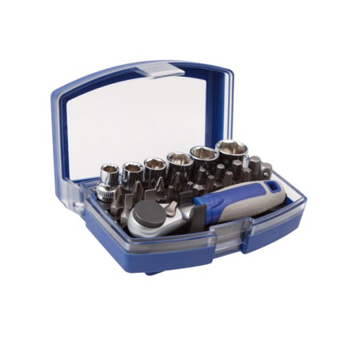 ESTUCHE VASO+PUNTAS CARRAC 23P - 1/4''