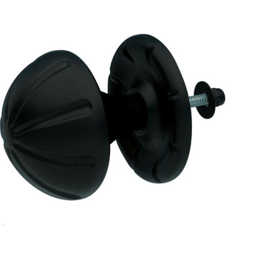 POMO PUERTA NEGRO MATE - 75 MM