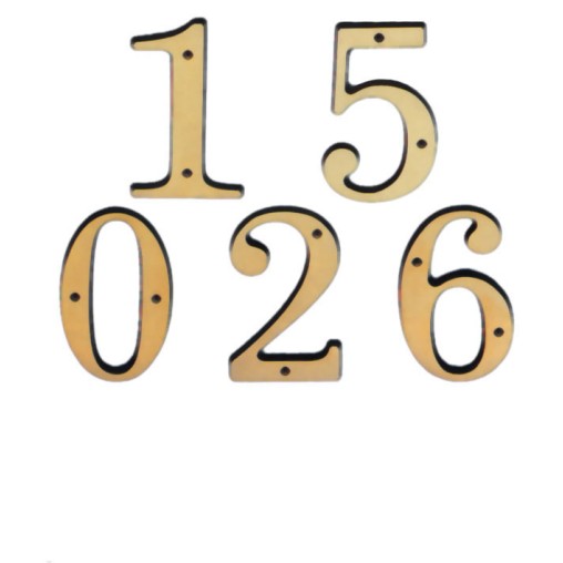 NUMERO LATON DISPLAY N.1 - 10 CM