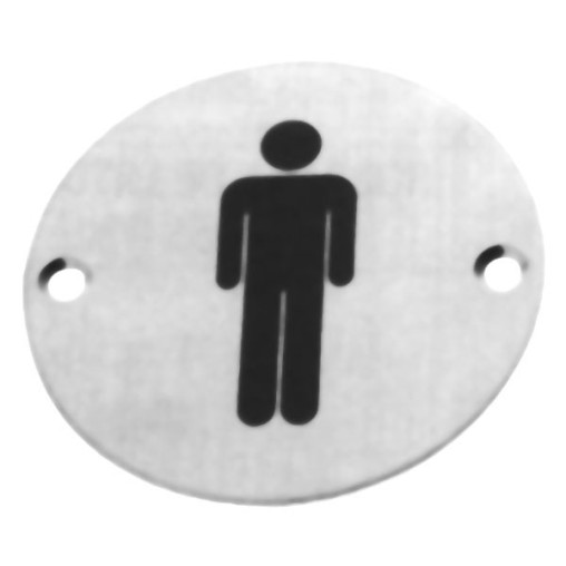 PLACA SIMBOLO A.INOX DISPLAY - 75 MM