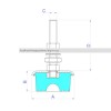 SOPORTE PIE MAQUINA SV000 M-8 - 20-80 KG