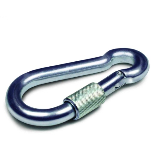 (25 u.)  MOSQUETON BOMBERO C/SEGURO ZN - 9X90 MM