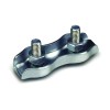 SUJETACABLE PLANO DOB.ZN C/100 - 4 MM