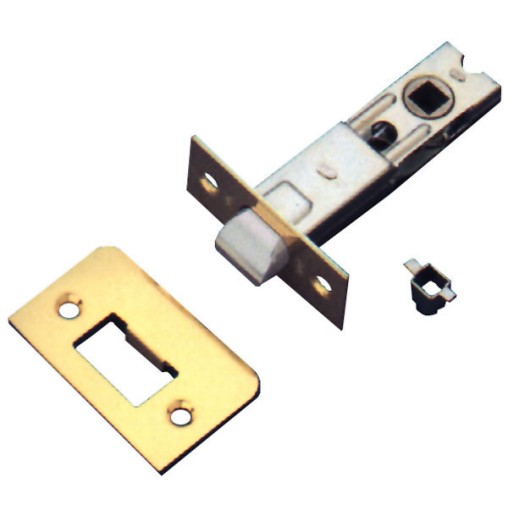 (20 u.)  PICAPORTE EMBUTIR LATON 8MM - 60 MM