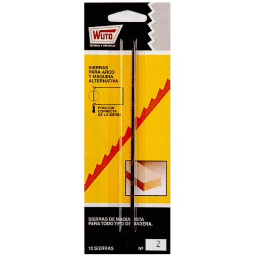 (12 u.) SIERRA MARQ.MADERA BLISTER N8