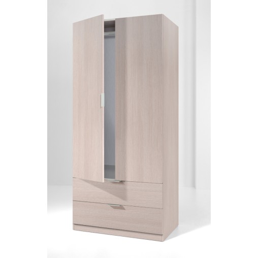ARMARIO 2PUERTAS+2CAJON.ROBLE - 180X81X52
