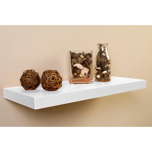 BALDA PARED BLANCA C/FIJACION OCULTA - 80X25 CM