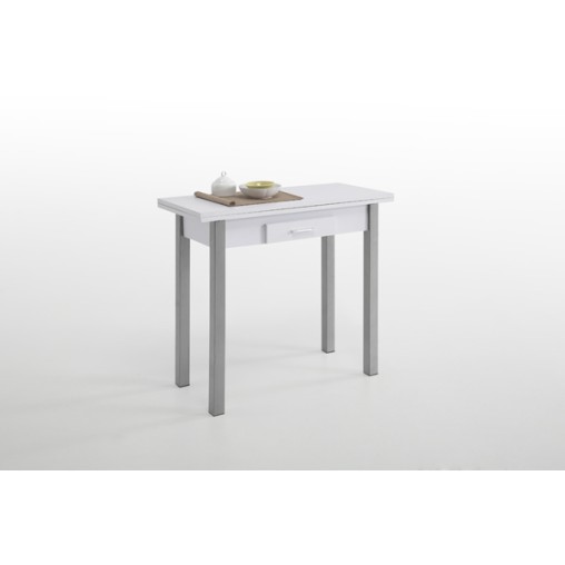 MESA COCINA LIBRO BLANCA 1CJ - 40-80X90