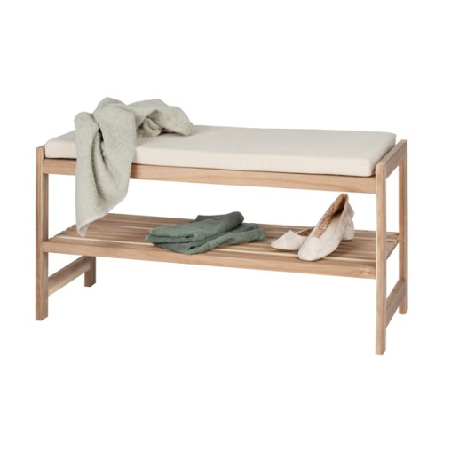 BANCO C/ALMOHADILLA ACINA - 90X45X34CM