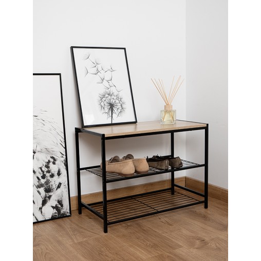 MUEBLE AUXILIAR NEGR MELAMINA MOA - 60X30X44,5