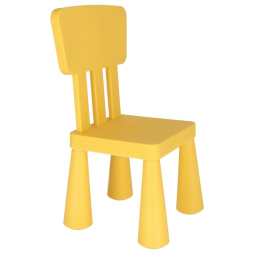 SILLA INFANTIL AMARILLA - 38X35X67