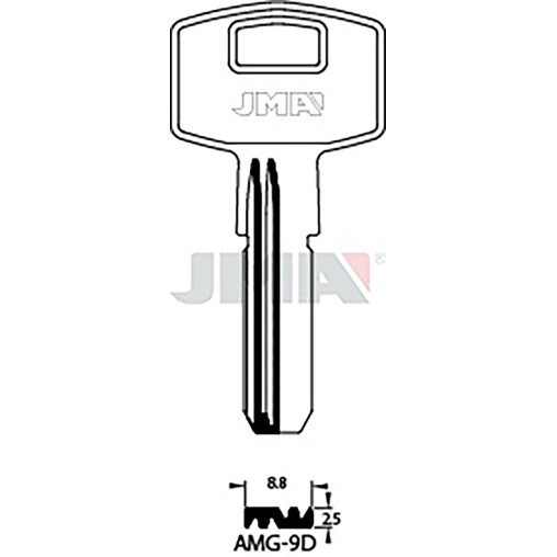 (10 u.)  LLAVE EN BRUTO LATON SEGUR