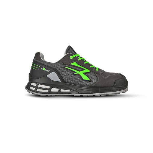 ZAPATO DEPORTIVO S1P PU+PL GRIS/VERDE - 47