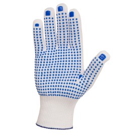 (12 u.)  GUANTE NYLON C/PUNTOS PVC - L