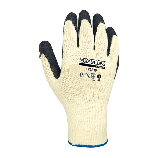 GUANTE POLIESTER/ALGODON LATEX - T.10