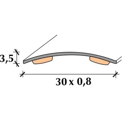 TAPAJUNTAS INOX M/C ADH 83 - 30 MM