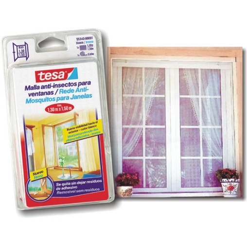 MOSQUITERA VENTANAS NEGRA - 1,3X1,5 M