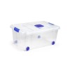 CAJA MULTIUSO C/RUEDA TRANSP - 36 L