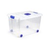 CAJA MULTIUSO C/RUEDA TRANSP - 55 L