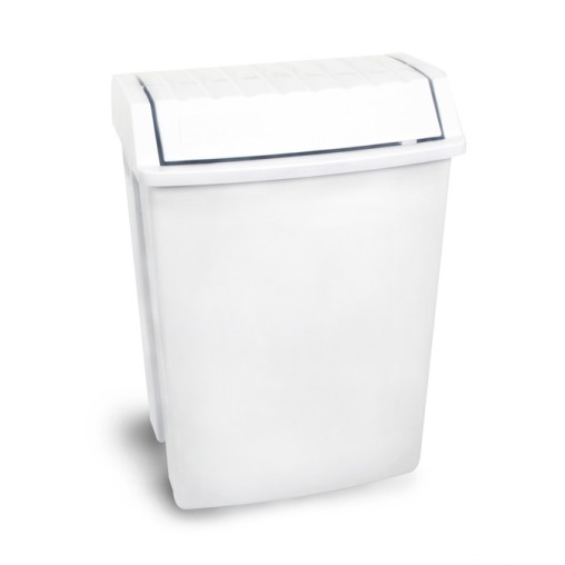 PAPELERA BASCULANTE BLANCA - 49 L