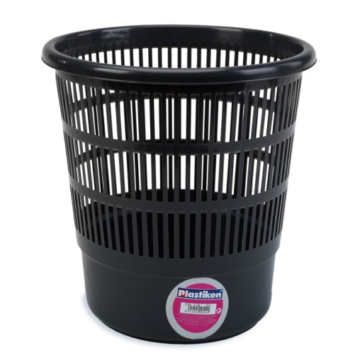 PAPELERA REJILLA NEGRA - 31X30 CM