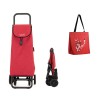CARRO COMPRA 4R ROJO+BOLSA 44 - 55 L