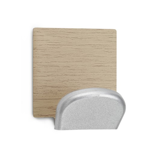 PERCHA ADHESIVA ARCE/INOX BL.2 - 45X40X30MM