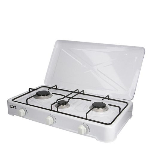 COCINA GAS 3 FUEGO EXTERIOR - 60X10X37