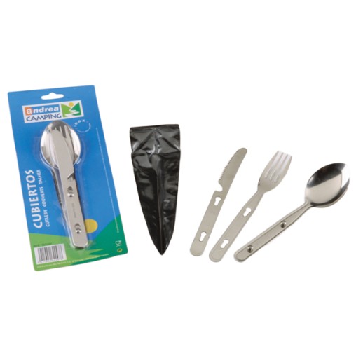 CUBIERTOS CAMPING INOX - 17,5 CM