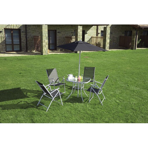 CONJUNTO PARASOL ACERO TOGO - 6 PZAS