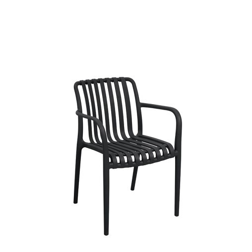 SILLON PP NEGRO EOS - 56X58X81