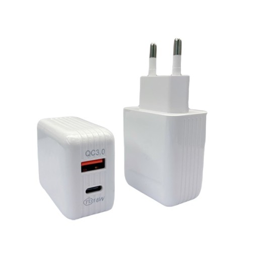 CARGADOR RED QC USB-A + USB-C - 18 W