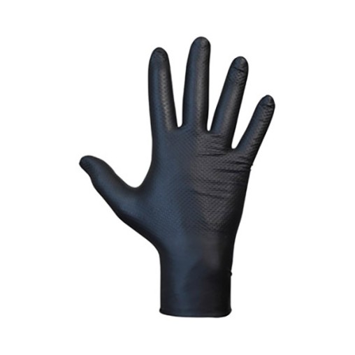 GUANTE NITRILO DESECHABLE NEGRO C/50 - 10