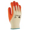 GUANTE POLIESTER LATEX NARANJA