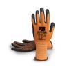 GUANTE NYLON NARANJA NITRILO PALMA - T.10