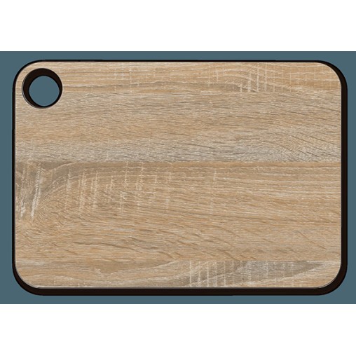 TABLA CORTAR FIBRA/RESINA EF. MADERA - 33X23 CM