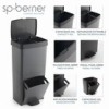 CUBO RECICLAR VERTICAL 2 CONTENE - 70 L
