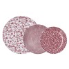 VAJILLA PORCELANA AQUILEA ROSA - 12 PZ