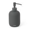 DOSIFICADOR JABON CERAM. SOFT GRIS ANTR.