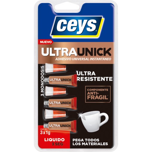 PEGAMENTO INSTANT CIANO UNICK - 3X1 G