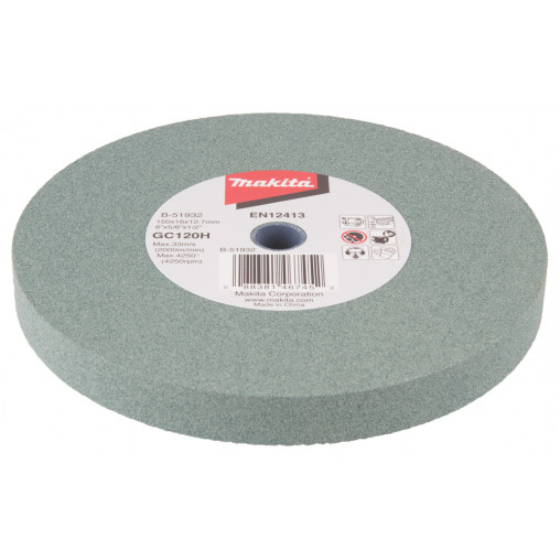 B-51932 Disco esmerilador 150 x 16 x 12,7 mm, GC120H