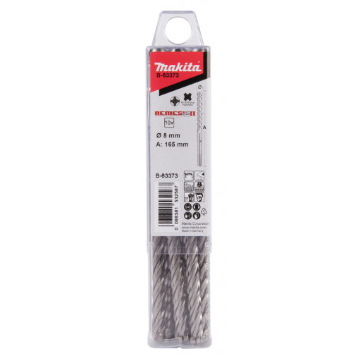 B-63373 Brocas para SDS-PLUS Némesis II 6x185 mm, 10 pcs