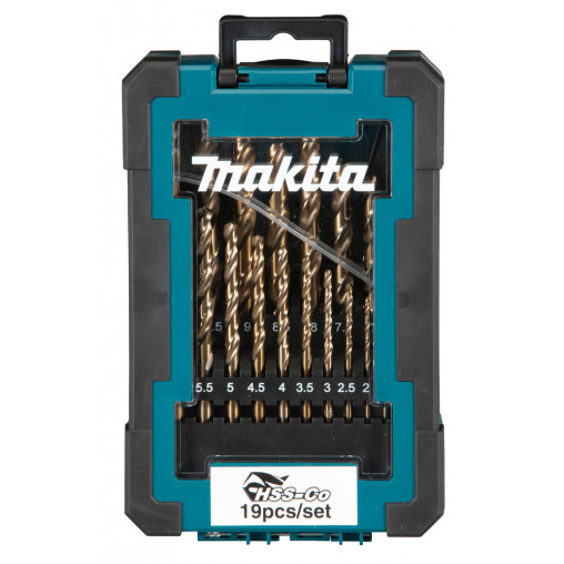 D-67561 Set de brocas de metal  HSS-Co, 19 pcs