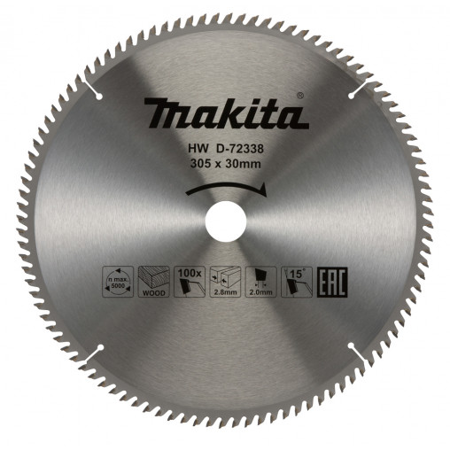 D-72338 Disco sierra circular , Standard T.C.T. 305 x 30 mm, 100 D