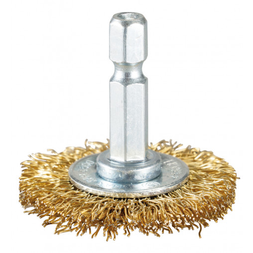 D-73651 Cepillo oblicuo latonado para taladro, 38 mm, 0,3 mm, 1/4"