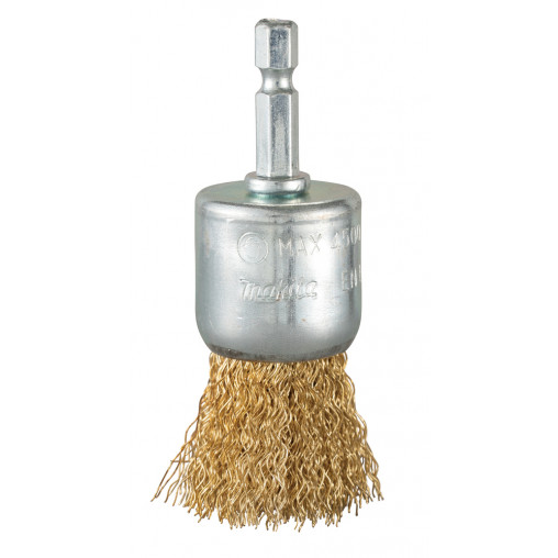 D-73732 Cepillo de acabado latonado para taladro, 28 mm, 0,3 mm, 1/4"
