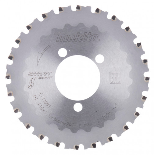 E-11097 Disco sierra circular , Efficut T.C.T, 110 x 34 mm, 24T