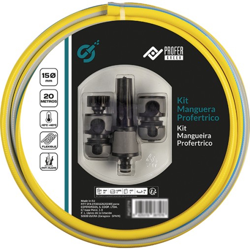 KIT MANGUERA PROFERTRICO 3 CAPAS 15 - R/20 M