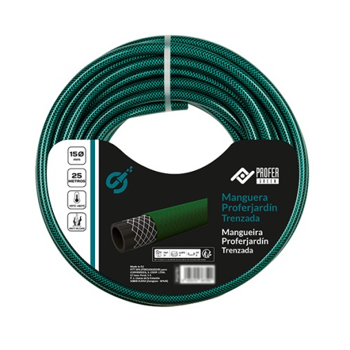 MANGUERA JARDÍN TRENZADA 15 - R/25 M