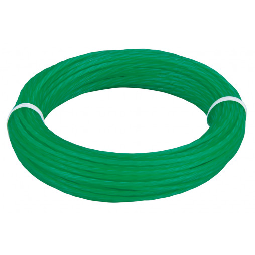 197472-9 Hilo de nylon tIpo trebol de cuatro hojas 2 mm x 15 m, verde